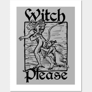 Witch Please (version 2, light) Posters and Art